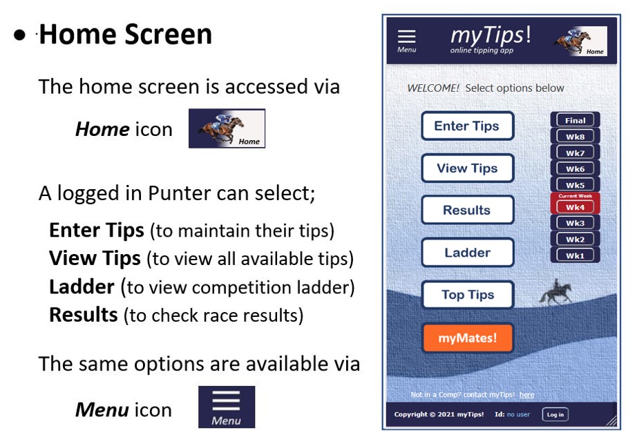 myTips Home Screen Rules